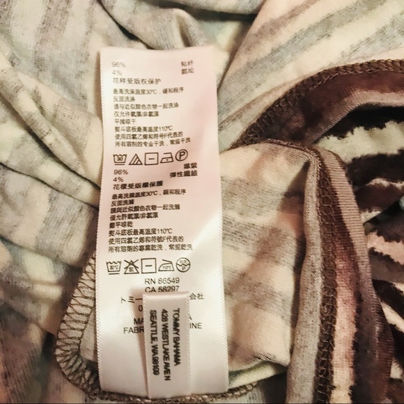 Tommy Bahama Animal Zebra Wrap Dress Sz M - Picture 14 of 14